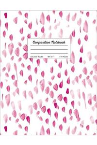 Composition Notebook: Pink Watercolor (School Notebooks)