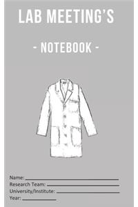 Lab Meeting's - Notebook -