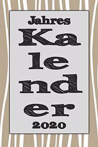 Jahres Kalender 2020