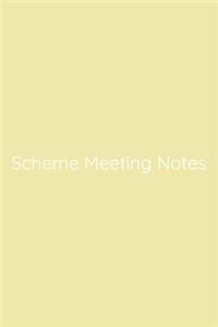 Scheme Meeting Notes Notebook