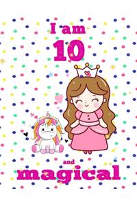 unicorn journal i am 10 and magical