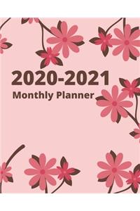 2020-2021 Two Years Monthly planner Book with 2020-2021 Calendar