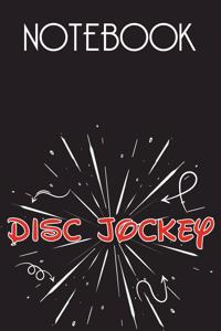 DISC JOCKEY Notebook, Simple Design