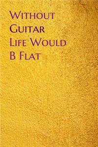 Without Guitar Life Would B Flat