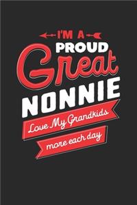 I'm Proud Great Nonnie Love My Grandkids More Each Day