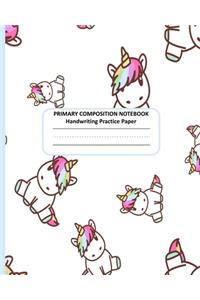 PRIMARY COMPOSITION NOTEBOOK Handwriting Practice Paper