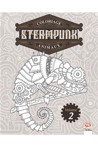 Coloriage Steampunk Animaux - Volume 2