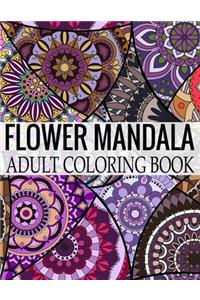 Flower Mandala Adult Coloring Book