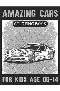 Amazing Cars Coloring book For Kids Age 06-14