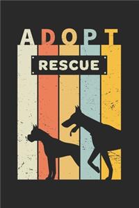 Adopt Rescue Dogs Journal Notebook