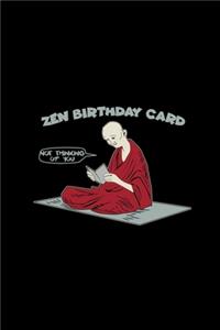 Zen birthday card