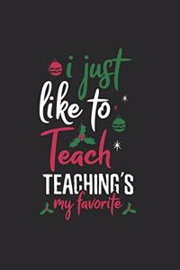 Christmas Teacher Elf Notebook