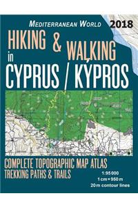 Hiking & Walking in Cyprus / Kypros Complete Topographic Map Atlas 1