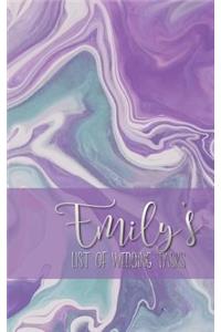 Emily's List of Wedding Tasks