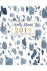 Weekly Planner 2019, 12 Months, January - December 2019