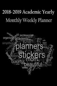 2018-2019 Academic Yearly Monthly Weekly Planner