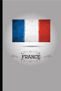 Flag of France Journal: 6 x 9" - Notebook, Diary, Doodle, Write, Notes, Sketch Pad, Blank Book