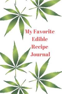 My Favorite Edible Recipe Journal