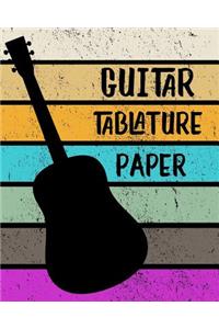 Guitar Tablature Paper