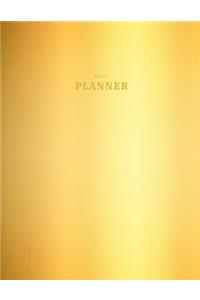 Metallic Gold Daily Planner (Undated)