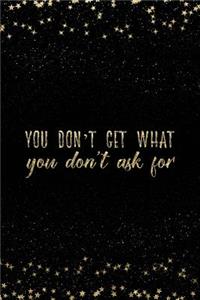 You Don't Get What You Don't Ask for