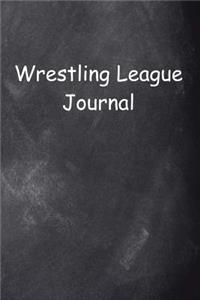 Wrestling League Journal Chalkboard Design