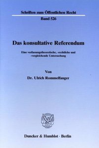 Das Konsultative Referendum