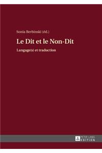 Le Dit Et Le Non-Dit