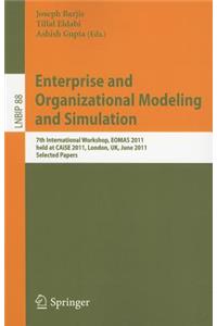 Enterprise and Organizational Modeling and Simulation