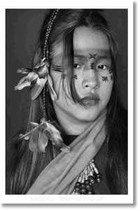Sebastião Salgado. Amazônia. Poster ‘Ashaninka Girl’