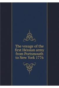 The Voyage of the First Hessian Army from Portsmouth to New York 1776
