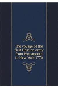 The Voyage of the First Hessian Army from Portsmouth to New York 1776