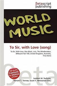 To Sir, with Love (Song)