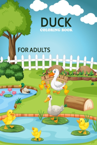 Duck Coloring Book For Adults