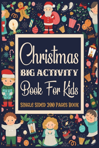 Christmas BIG ACTIVITY Book For Kids Single Sided 200 Pages Book