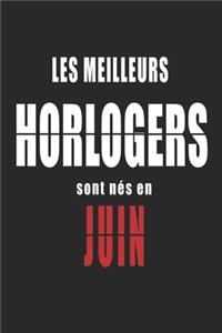 Les Meilleurs Horlogers sont nés en Juin carnet de notes