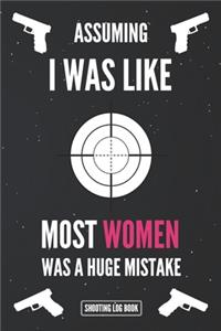 Shooting Log Book for Women - Black Cover