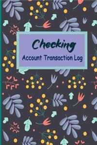 Checking Account Transaction Log