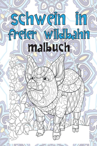 Schwein in freier Wildbahn - Malbuch
