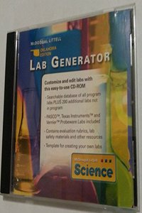 McDougal Littell Science Oklahoma: Lab Generator CD-ROM Grades 6-8