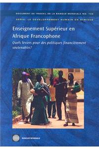 Enseignement Supérieur En Afrique Francophone