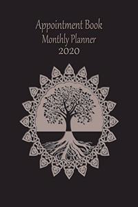 Appointment Book Monthly Planner 2020
