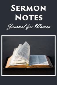 Sermon Notes Journal for Women