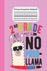 2nd Grade No Prob Llama - Primary Composition Notebook