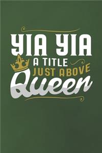 Yia Yia a Title Just Above Queen