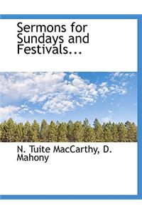 Sermons for Sundays and Festivals...