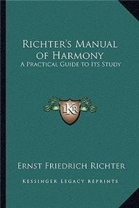 Richter's Manual of Harmony