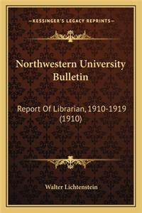 Northwestern University Bulletin