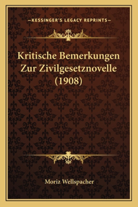 Kritische Bemerkungen Zur Zivilgesetznovelle (1908)