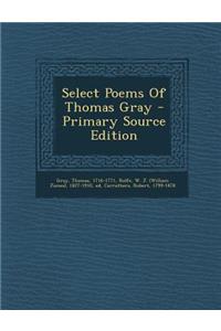 Select Poems of Thomas Gray